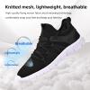 AOE Womens Walking Running Shoes Ultra Lightweight Breathable Mesh Tennis Shoes Non Slip Athletic Workout Gym Sneakers 10women / 9men Black/White view 2