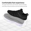 AOE Womens Walking Running Shoes Ultra Lightweight Breathable Mesh Tennis Shoes Non Slip Athletic Workout Gym Sneakers 10women / 9men Black/White view 3