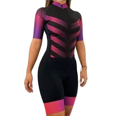 CYTSH Women's Cycling Jersey Triathlon Cycling Tights Feminino Jumpsuit Ladies Jumpsuit Sweatshirt Set (Color : 7, Size : X-Large)