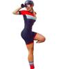 CYTSH Women's Cycling Jersey Short-sleeved Cycling Jersey Suit Women's Professional Triathlon Sweatshirt Jumpsuit (Color : 5, Size : X-SMALL 20mm) view 1