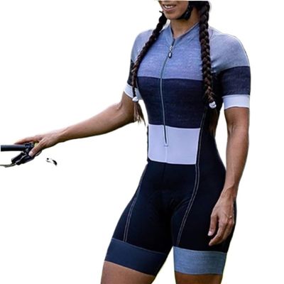 CYTSH Women's Cycling Jersey Triathlon Cycling Tights Feminino Jumpsuit Ladies Jumpsuit Sweatshirt Set (Color : 20 137, Size : Medium)