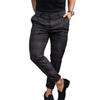 Generic Mens Traditional Plaid Chino Pants Slim Fit Casual Striped Slacks Loose Comfort Scottish Grid Trousers Black,XXLarge view 1