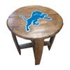 Imperial Detroit Lions Oak Barrel Table view 1
