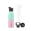 Arslo Stainless Steel Water Bottle with Straw - Insulated Water Bottle for Sports, Gym, School, Commute, Adults/Kids - Keep Cold for up to 24 Hours - Sweat/Leak-proof - 2 Lids - BPA Free view 1