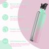 Arslo Stainless Steel Water Bottle with Straw - Insulated Water Bottle for Sports, Gym, School, Commute, Adults/Kids - Keep Cold for up to 24 Hours - Sweat/Leak-proof - 2 Lids - BPA Free view 4