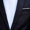 NineFit Basics Men's Casual 2 Piece Suit Slim Fit Suit One Button Formal Business Jacket Blazer Shawl Collar Formal Suits and Trouser (Navy Blue,Medium) view 3