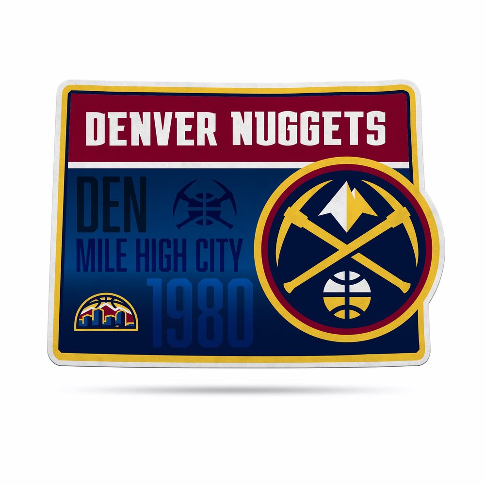Rico Nuggets 18" State Shape Pennant SSP86001S Nuggets 18" State Shape Pennant
