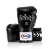 Fairtex BGL6 Handmade Leather Gloves| Optimal fist Closure with a Locked-Thumb Design| Premium Leather |Triple-Layered Foam |Lace-up Closure. Ideal for Boxing, MMA, and Kickboxing.(Black/8oz) view 1