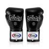 Fairtex BGL6 Handmade Leather Gloves| Optimal fist Closure with a Locked-Thumb Design| Premium Leather |Triple-Layered Foam |Lace-up Closure. Ideal for Boxing, MMA, and Kickboxing.(Black/8oz) view 3