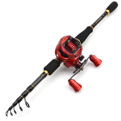 New 1.8m2.4m2.7m Beginner Fishing Rod Reel Combination, Casting Rod and Casting Reel Set, Carbon Quick Bait Rod, Trout Rod, Long-Range Bait Casting Rod ZYHYD (Color : Left Hand Coil, Size : 2.1M)