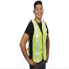 NON-RATED VEST, LIME, 2-INCH SILVER PRISMATIC TAPE, HOOK & LOOP CLOSURE view 1