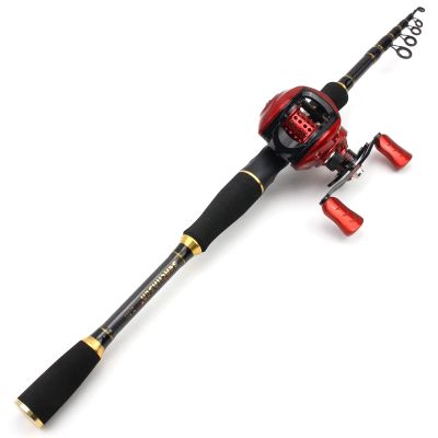 New 1.8m2.4m2.7m Beginner Fishing Rod Reel Combination, Casting Rod and Casting Reel Set, Carbon Quick Bait Rod, Trout Rod, Long-Range Bait Casting Rod ZYHYD (Color : Right Hand Coil, Size : 2.1M)