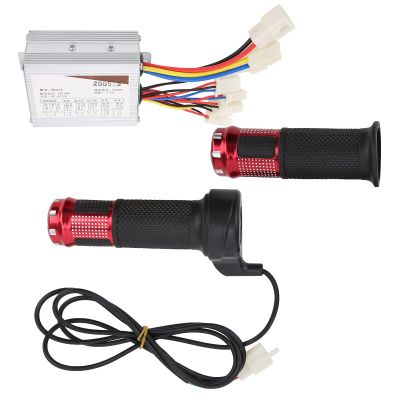 48V 500W Brushed Speed Controller, Universal Motor with Throttle Grip, Electric Vehicle Speed Regulator for E-Tricycles, Scooters, and Mobility Aids