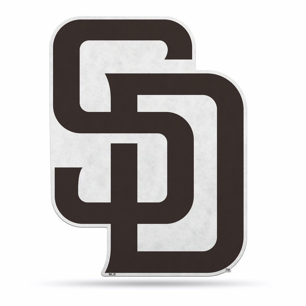 Rico Industries SSP6201: Padres Shape Cut Primary Logo Pennant with Header Card