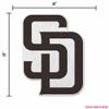 Rico Industries SSP6201: Padres Shape Cut Primary Logo Pennant with Header Card view 4