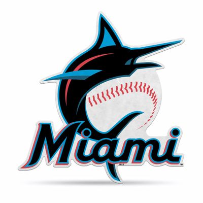 Rico Industries SSP6501: Marlins Shape Cut Primary Logo Pennant with Header Card