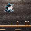 Rico Industries SSP6501: Marlins Shape Cut Primary Logo Pennant with Header Card view 2