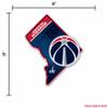 Rico Wizards 18" State Shape Pennant SSP71001S Wizards 18" State Shape Pennant view 4