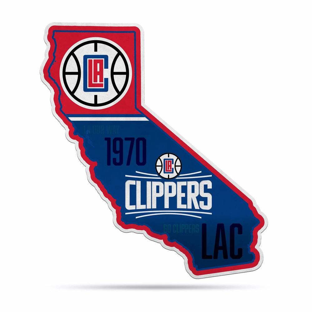 Rico Clippers 18" State Shape Pennant SSP75001S Clippers 18" State Shape Pennant