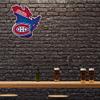 Rico Industries NHL Montreal Canadiens State Shape Shape Cut Pennant - Home and Living Room Dcor - Soft Felt EZ to Hang view 2
