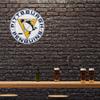 Rico Industries NHL Pittsburgh Penguins Retro Shape Cut Pennant - Home and Living Room Dcor - Soft Felt EZ to Hang view 2