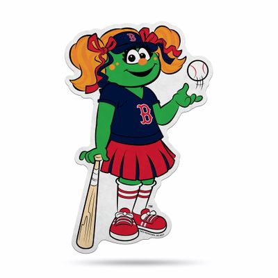 Rico Industries SSP3910M: Red Sox Shape Cut Mascot Pennant with Header Card - Tessie