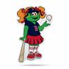 Rico Industries SSP3910M: Red Sox Shape Cut Mascot Pennant with Header Card - Tessie view 1