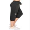 ALWAYS Women's Capri Jogger Pants - High Waisted Soft Zipper Casual Sweat Pants Black XS view 3