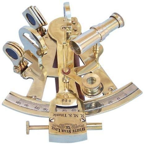 Antique Brass Nautical Sextant Maritime Astrolabe Marine for Office & Gifitng Item
