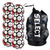 Select Classic V21 Soccer Ball, 10-Ball Team Pack with Duffle Ball Bag and Ball Pump, White, Size 3 view 1