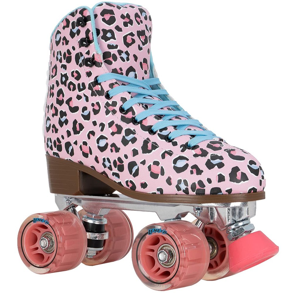 Lenexa Savanna Roller Skates for Ladies - Indoor/Outdoor Quad Skates for Women and Girls (Pink, Ladies 7)