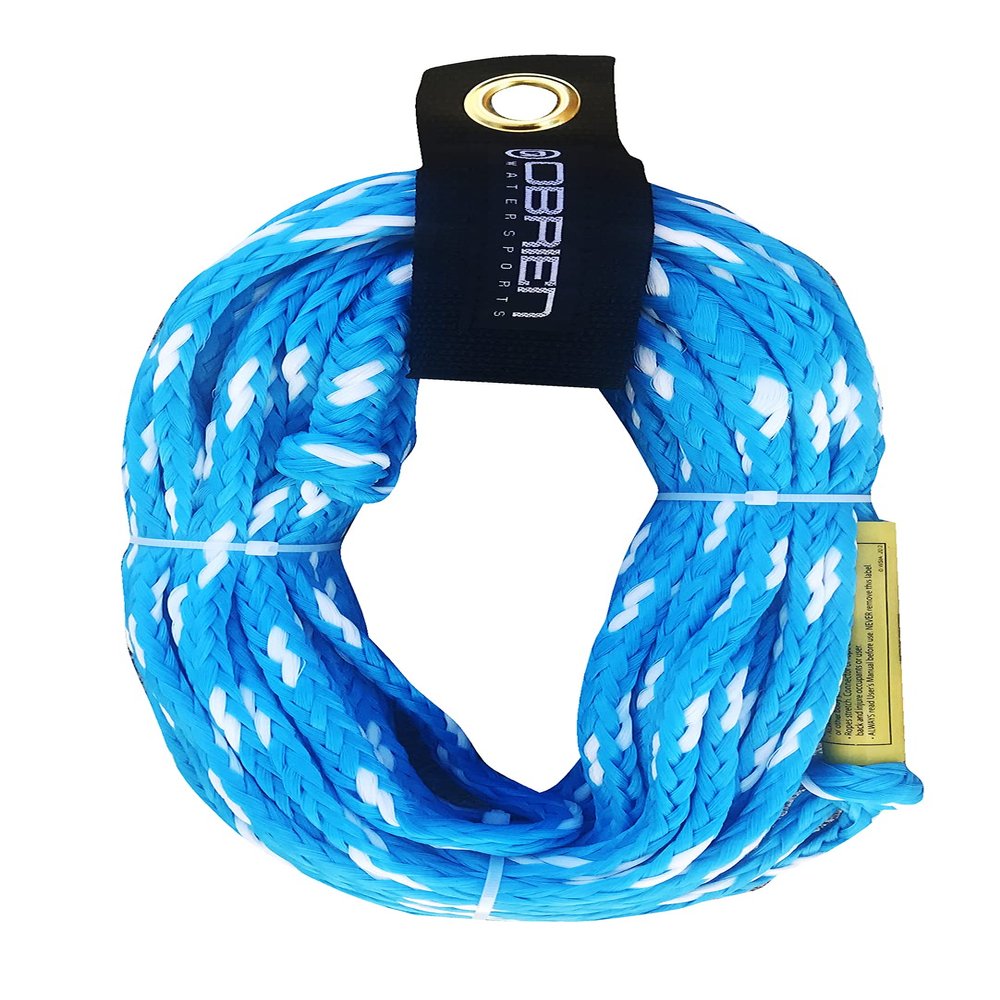 O'Brien 2 Person Floating Towable Tube Rope, Blue