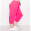 ALWAYS Women's Capri Jogger Pants - High Waisted Soft Zipper Casual Sweat Pants Neon Pink S view 3