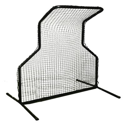 Trigon Sports Double L Screen Baseball Pitching Net, Portable L Screen Baseball for Batting Cage, Heavy Duty Baseball Softball Pitcher Protection Net