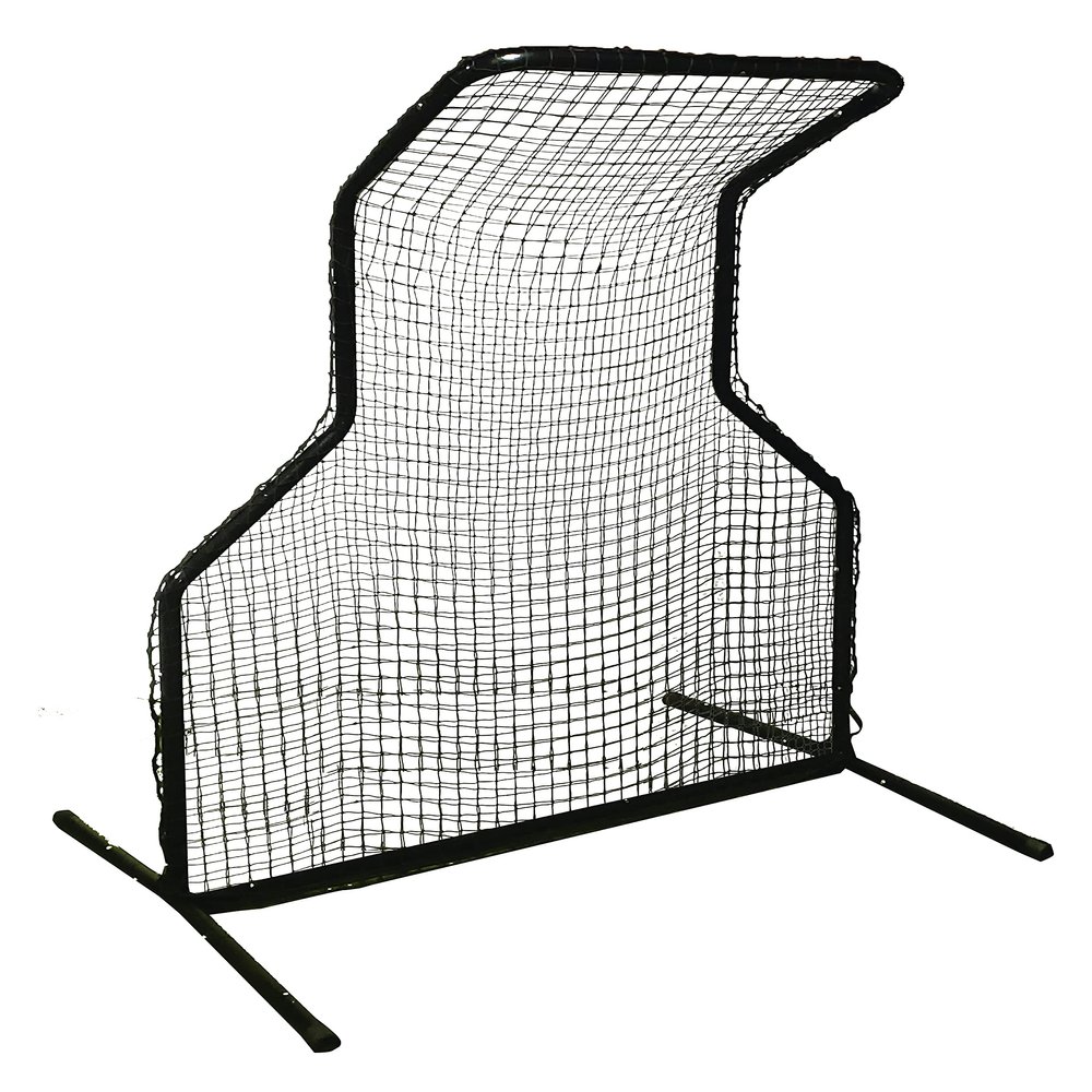 Trigon Sports Double L Screen Baseball Pitching Net, Portable L Screen Baseball for Batting Cage, Heavy Duty Baseball Softball Pitcher Protection Net