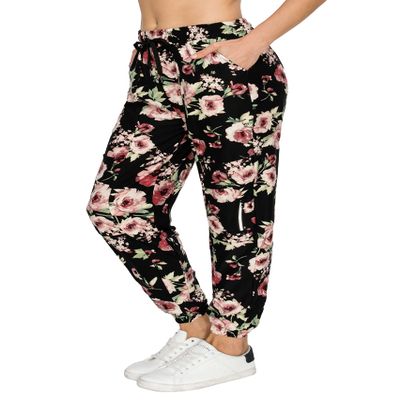 ALWAYS Women's Zipper Jogger Track Pants - Premium Soft Stretch Sweatpants 1882BK XL