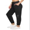 ALWAYS Women's Zipper Jogger Track Pants - Premium Soft Stretch Fashion Zipper Sweatpants Black M