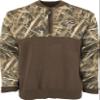 Drake Waterfowl Camo 1/4 Zip Wool Sweater Max-5 XLarge view 1