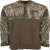 Drake Waterfowl Camo 1/4 Zip Wool Sweater Max-5 Large view 4