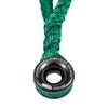 Pelican Rope Arborist Sling, USA Made 3/4" 10 FT Adjustable Rigging Block Sling with Aluminum Ring - Single-Head, 20,000 LBS MBS / 2,000 LBS WLL, 12 Strand Green Polyester, Tree Climbing Gear view 2