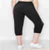 ALWAYS Women's Capri Zipper Jogger Track Pants - Premium Soft Stretch Fashion Zipper Sweatpants Black S view 4
