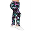 Women's High Waisted Yoga Leggings - Buttery Soft Comfortable Stretch Side Split Hem Workout Casual Pants Tie Dye 4238 M view 1