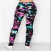 Women's High Waisted Yoga Leggings - Buttery Soft Comfortable Stretch Side Split Hem Workout Casual Pants Tie Dye 4238 M view 4