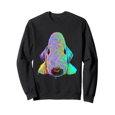 Colorful Splash Dog Bedlington Terrier Sweatshirt