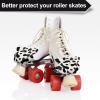 Zhanmai 2 Pieces Toe Cap Guards Protectors with Ears Artificial Leather Roller Skate Protectors for Quad Roller Skate(Cow) view 4