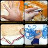 Nylon Multfilament Cast Net, American Style Hand Throwing Fishing Net with Zinc Plated Weights for Saltwater and Freshwater, 3/8 Inches Mesh 8FT view 2