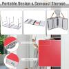 Goplus Foldable Ping Pong Table, 100% Preassembled, Portable Table Tennis Table Game Set with Net, 2 Table Tennis Paddles and Ping Pong Balls for Indoor Outdoor Use (Red-60'') view 2