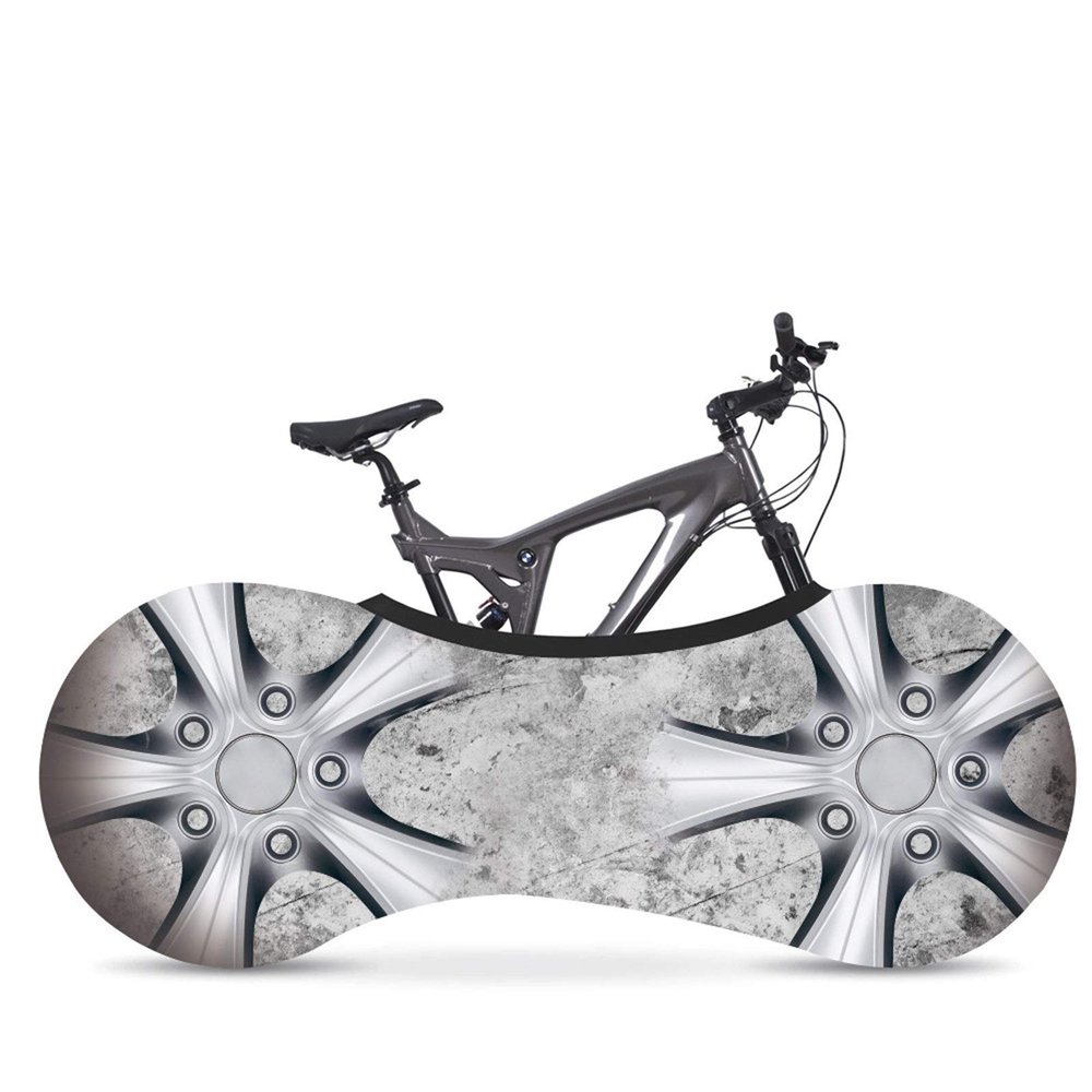 SJHY Bicycle Accessories Universal Bike Wheel Cover Bags Waterproof UV Elastic Anti-Dust Rust Resistant Gear Protective Storage Bag Bike Parts (Color : N4)