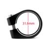 Bicycle Accessories 28.6/31.8/34.9mm Seat Tube Clamp,Aluminum Alloy Bicycle Seatpost ClampMTB Bike Seat Tube Clip Bike Parts Bike Saddle Seat Clamp Bike Parts (Color : 31.8mm) view 2