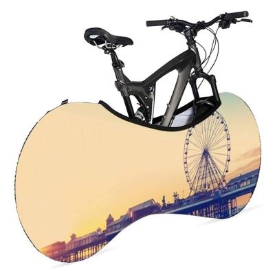 SJHY Bicycle Accessories Bike Protector Cover 26-28 Inch Bicycle Anti-dust Wheels Frame Cover Scratch-Proof Storage Bag Bike Accessories Bike Parts (Color : Ferris Wheel)